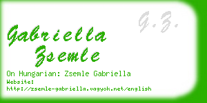 gabriella zsemle business card